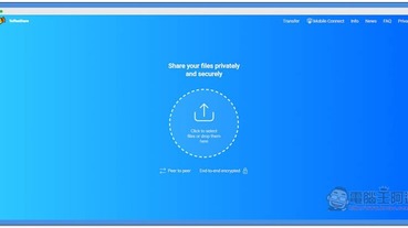 ToffeeShare 提供瀏覽器點對點檔案傳輸的免費工具，跨平台、不同網路都行