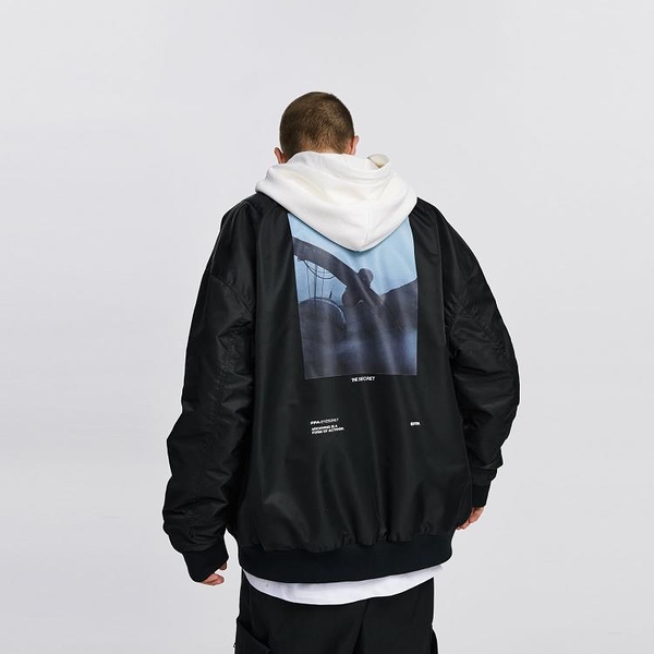 YY韓國全場免運 FPA(VENGETIVE)MA-1飛行員夾克國潮牌春秋季機能工裝雙面穿外套男