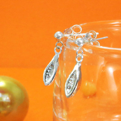 Fruit福祿果 木瓜 水果 純銀垂墬耳環 (單支)