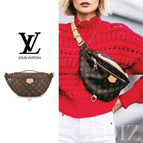 法國正品 Louis Vuitton Bumbag Monogram 經典帆布斜肩腰包 M43644