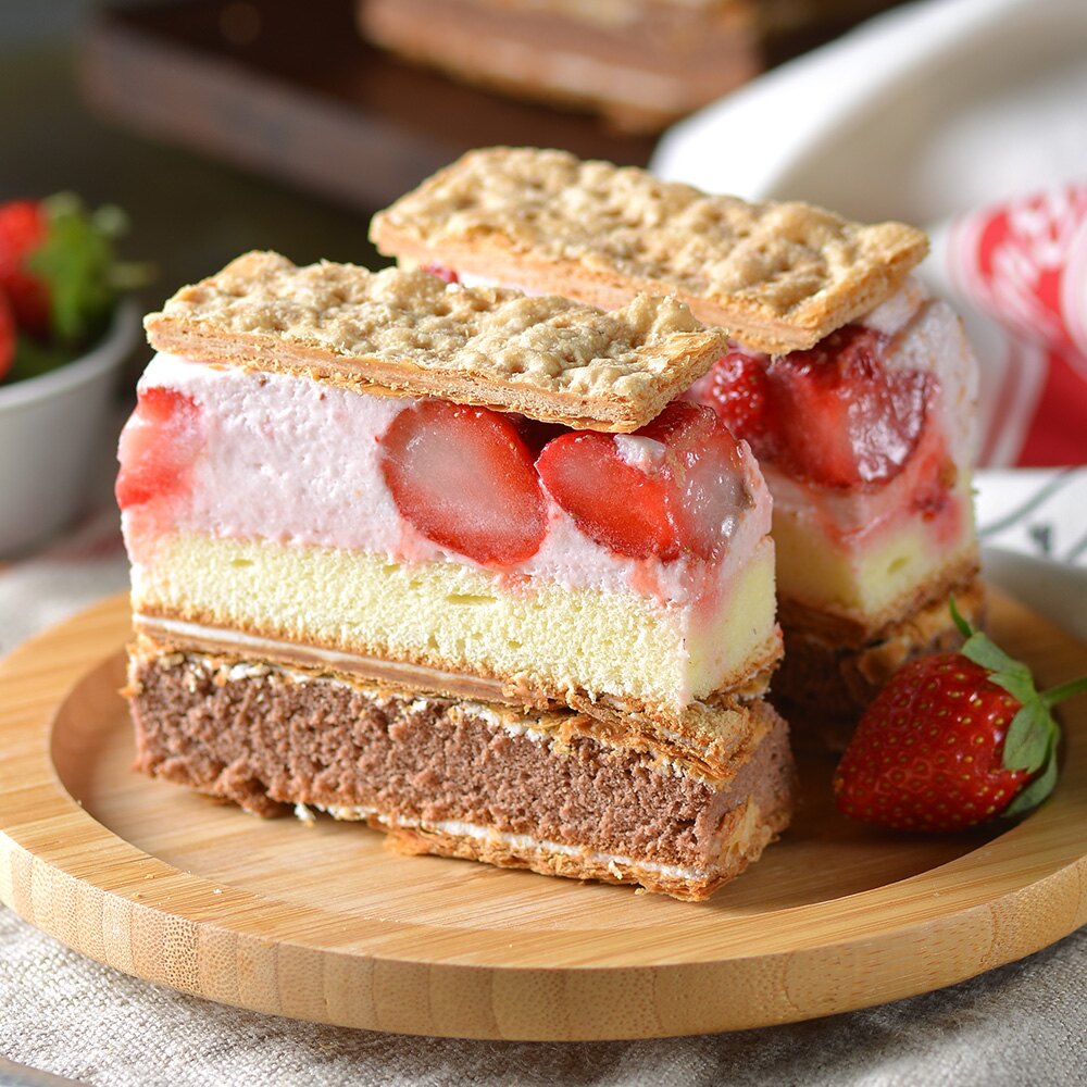 【拿破崙先生】拿破崙蛋糕★爆量草莓拿破崙★(1入)