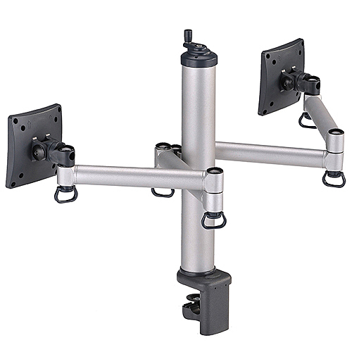 符合VESA標準 總重可掛載20公斤螢幕 適用15”~24”液晶螢幕 創新旋鈕調整高低使用方便省力