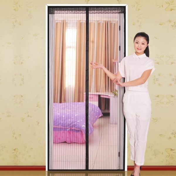 門簾 魔術貼防蚊門簾 磁性紗門夏季紗窗簾軟沙門加密家用臥室隔斷簾子