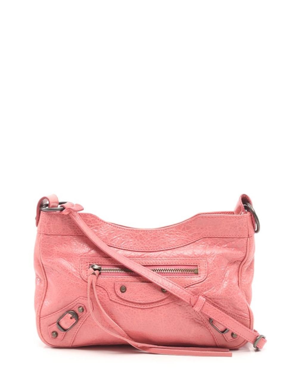 材質：皮革 顏色：粉紅色 垂直：14 寬度：23.5 深度：4.5 錶帶：100至107.5 尺寸：鏡子）W9.5×H6.5×D0.3 產品規格：內部：拉鍊袋×1外部：拉鍊袋×1 配件：儲物袋（污物）