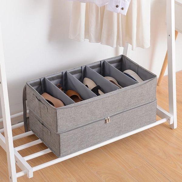 鞋子收納盒靴子整理箱家用床底鞋盒子鞋櫃收納神器透明鞋盒省空間 ATF