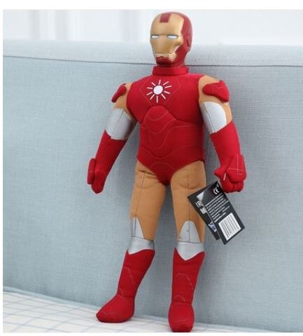 X射線【C030040】鋼鐵人 IronMan 絨毛娃娃，絨毛/填充玩偶/玩具/公仔/抱枕/靠枕/娃娃