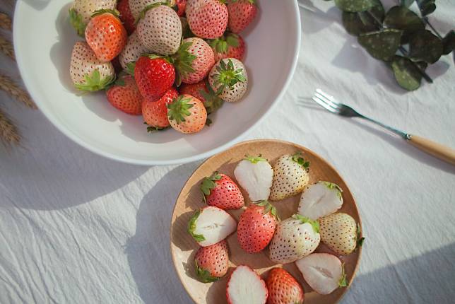 ▲白草莓就是浪漫～（圖／奧丁丁市集)