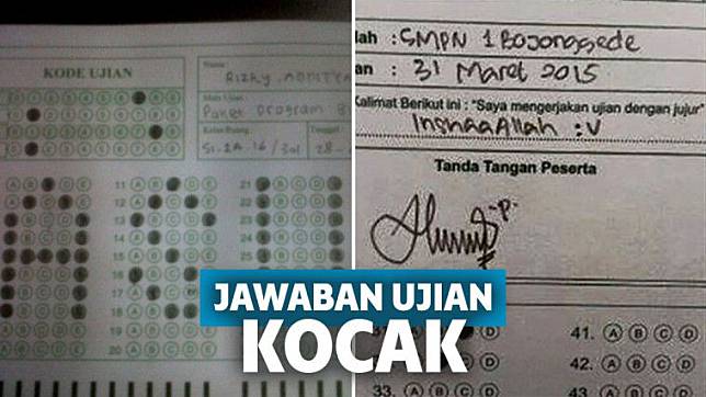 10 Jawaban Kreatif Anak Sekolah Saat Ujian Ini Kocak Banget Keepo Me Line Today