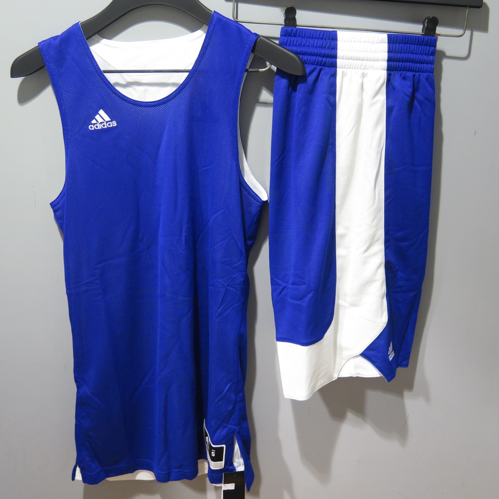 Adidas 球衣CD8691 + 短褲 CD8684 白藍配色 一套(衣加褲) $ 999 iSport愛運動 版偏窄