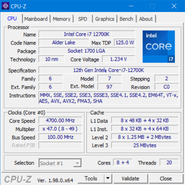 DDR4 16GB×2枚 12700k り*か様 Intel 32 Corei7