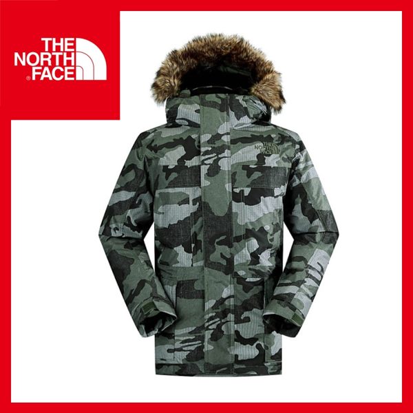 【The North Face 男 HV 550 fill 羽絨外套《褐灰綠迷彩》】CA5M/防水/透氣/保暖/戶外/賞雪