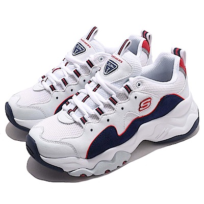 品牌: SKECHERS型號: 12955WNVR品名: D Lites 3.0-Zenway配色: 白色 藍色特點: 厚底 經典 休閒 街頭風 潮流穿搭 白 深藍