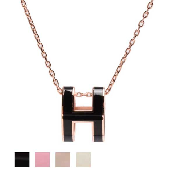 【領券結帳15000】｜Hermes愛馬仕經典PopH立體簍空橢圓LOGO項鍊H147991FP(現貨+預購) ｜全館免運