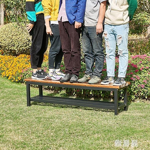 實木長條凳長條椅防腐木戶外長椅排椅商場浴室健身房更衣室換鞋凳