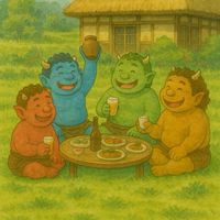 鬼の笑家でゆるりと(~‾▿‾)~♥