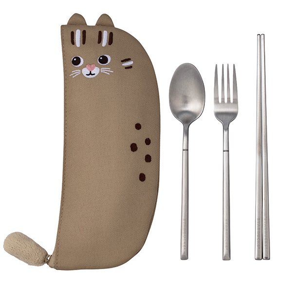 點數15%★星巴克滿額–星巴克萌石虎隨行餐具組 【康是美】