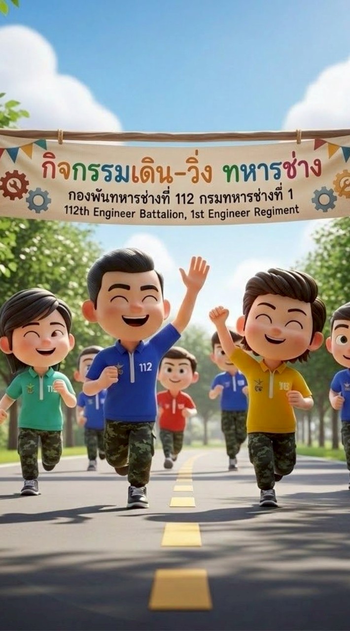 วิ่ง-เดิน ช.1 พัน.112