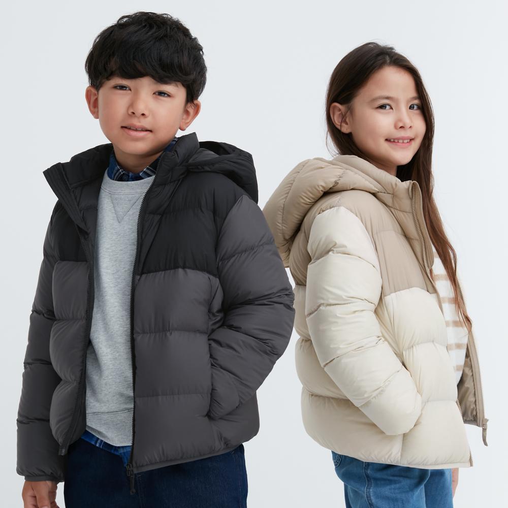 特級極輕羽絨連帽外套(拼色)