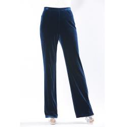 夏朵流行趨勢絲絨長褲-1入