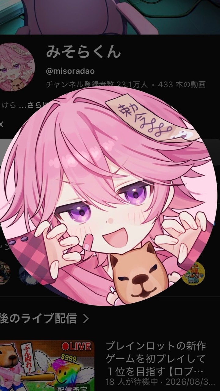みそらのファンの人きて