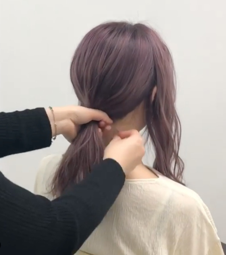 韓系馬尾綁法教學