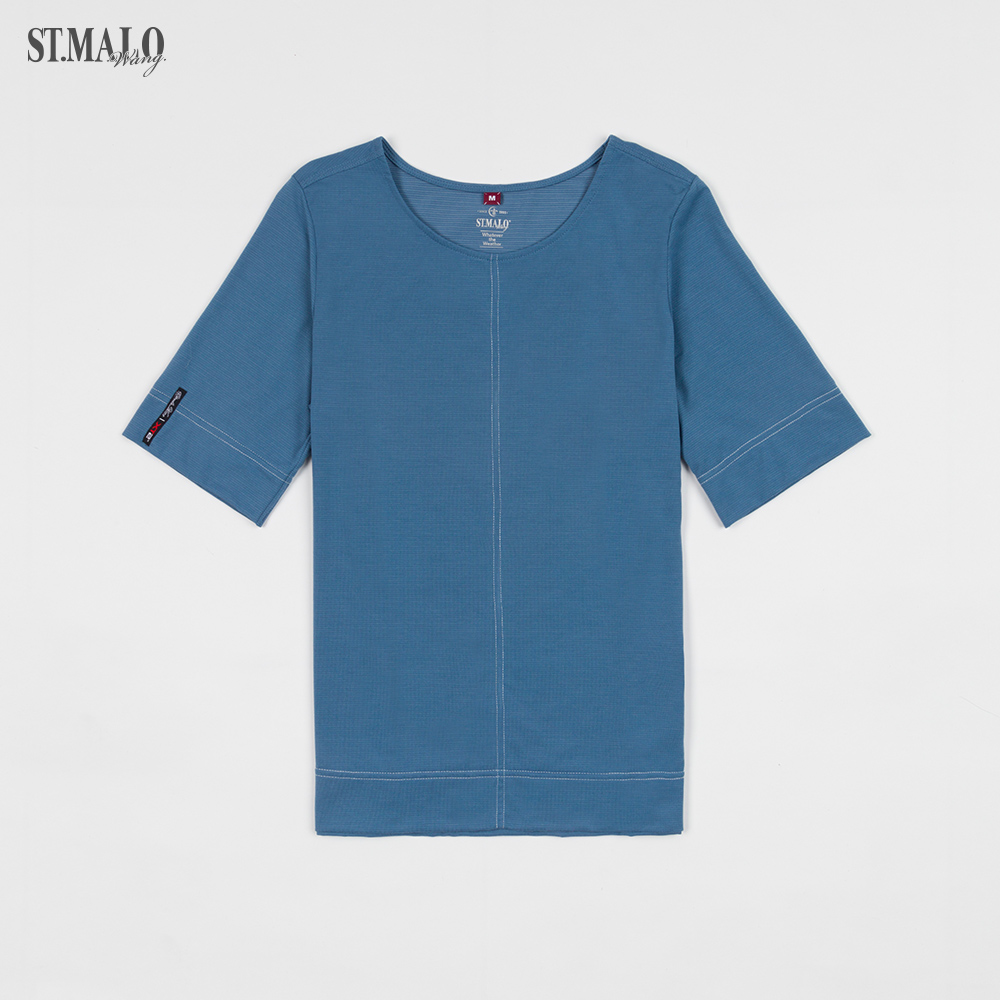 【ST.MALO】當代台灣原創銀纖維機能女上衣-1928WT-尼羅藍