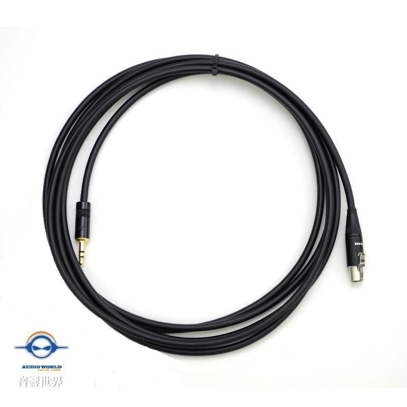 Canare L2E5 + REAN 3.5立體 TO mini XLR母頭1.5m(AKG K240、K271、K702耳機升級線)◎ Canare L2E5麥克風線，100%日本製造，為兩蕊(26