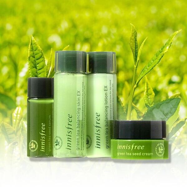 韓國 悅詩風吟 innisfree 綠茶水平衡保濕四件套 四件組 旅行組