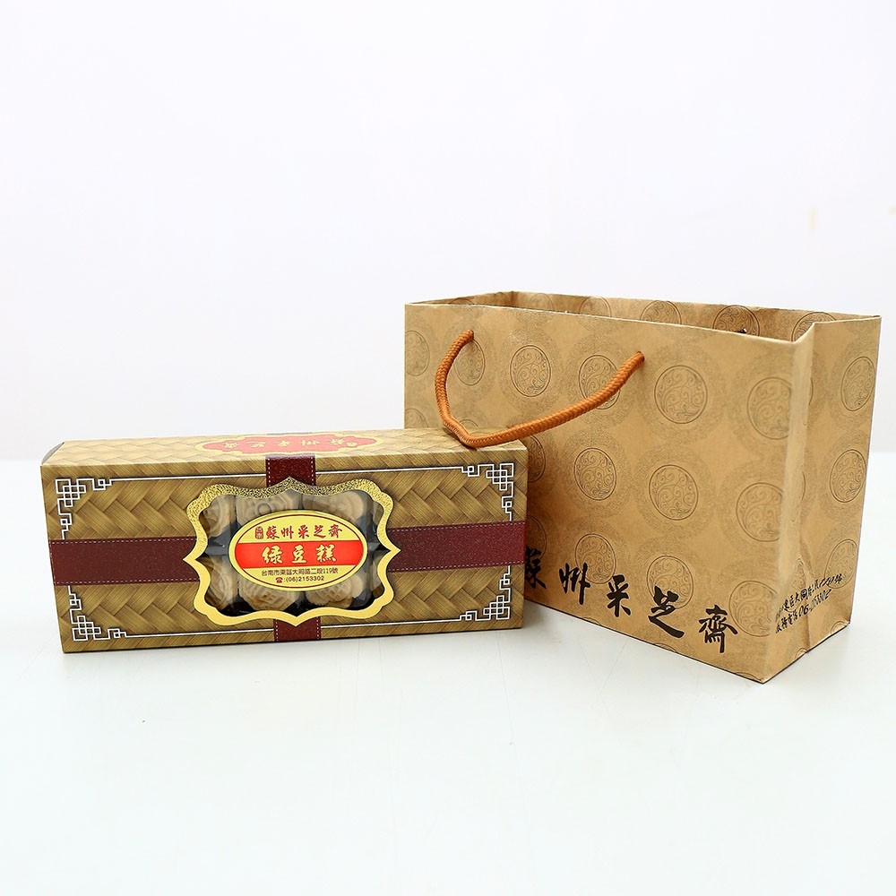 蘇州采芝齋府城手作綠豆糕禮盒(240g/24顆/盒)