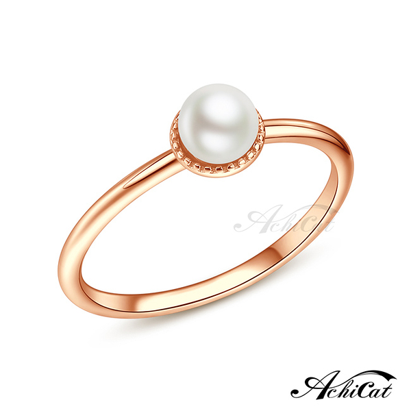 AchiCat 925純銀戒指 珍愛永恆 珍珠戒指 淑女尾戒 防小人戒指 情人節禮物 AS21015