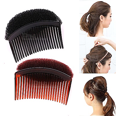 馬尾蓬鬆器 增高墊 盤髮墊 盤髮器魔鬼粘 髮梳 插梳 盤髮固定夾髮型不再扁塌，塑造出自然蓬鬆感盤髮輕鬆不費力前髮、瀏海等澎髮造型輔助器氣質白領OL、宴會等場合盤髮簡單