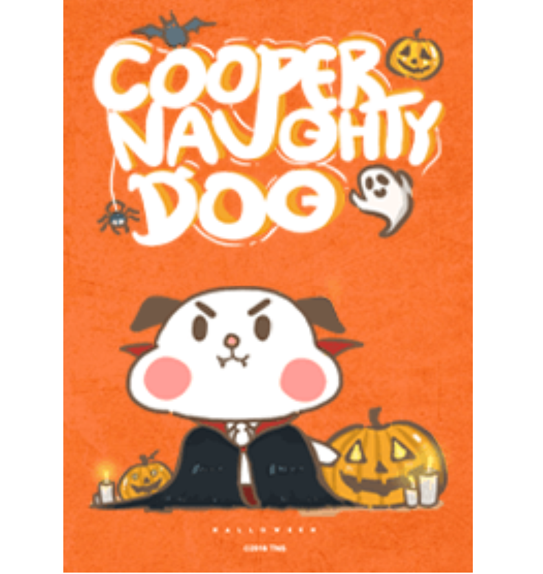 Cooper Naughty Dog - Halloween Day