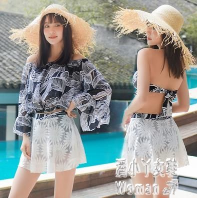 比基尼泳衣2019新款女日系花姑娘三件套顯瘦性感可愛 JY5612【潘小丫女鞋】