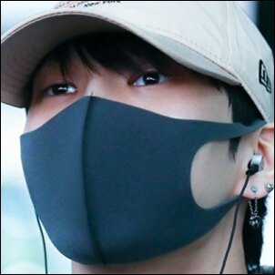 VIXX LEO 同款韓國알 立體黑色防護口罩