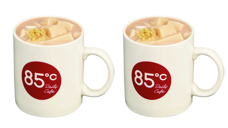 85度C推出新品「豆花奶茶」、「薑汁豆花」