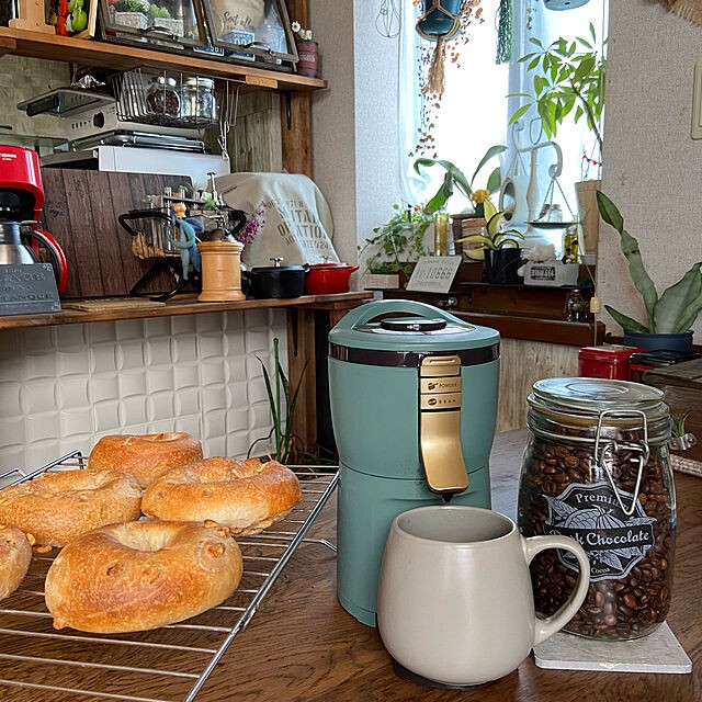 全自動ミル付コーヒーメーカー おうちカフェを レトロでかわいい