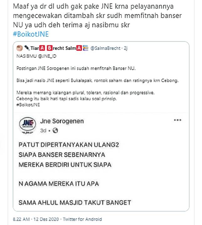 Heboh Boikot Jne Netizen Sindir Haikal Hassan Uas Hingga Radikalisme Hops Id Line Today