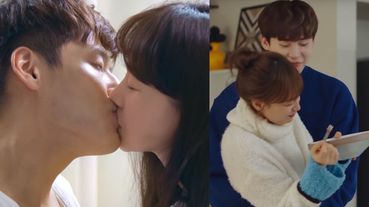 《山茶花開時》孔曉振&姜河那「帽T繩之吻」來啦！韓劇吻戲9個奇怪道具，唇膏、雨傘、辣炒年糕都能親！