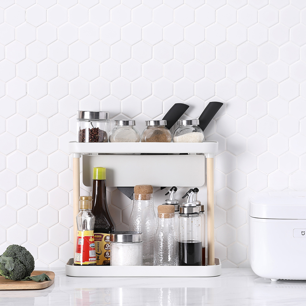 *廚房檯面置物架