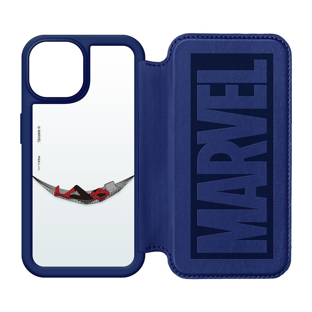 日本PGA-漫威Marvel 玻璃 側翻皮套 For iPhone 13系列