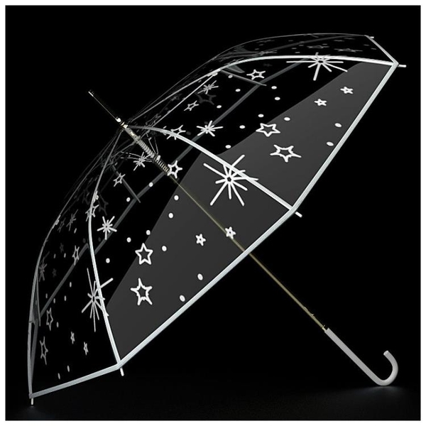 滿天星夜光透明傘