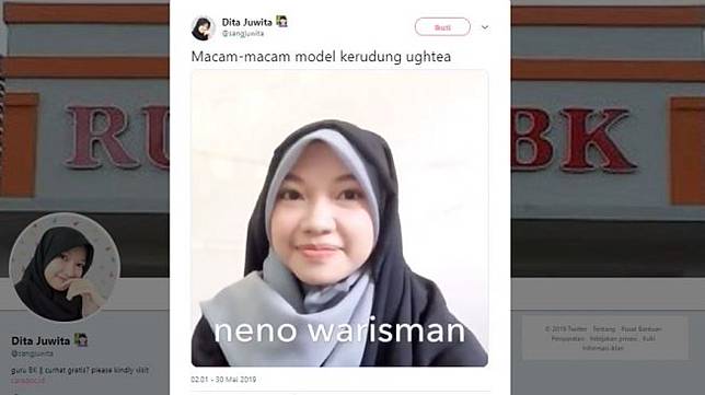 Kocak Guru Bk Ini Tiru Berbagai Gaya Hijab Kekinian