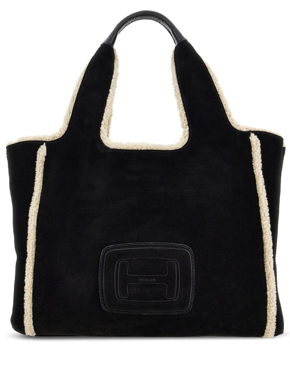 Hogan - H-bag suede tote bag - women - Suede - One Size - Black