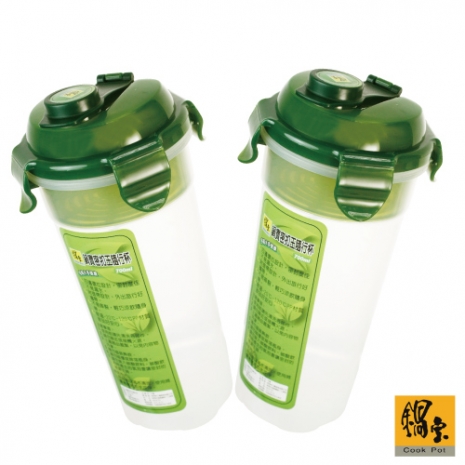 【鍋寶】密扣PP附濾網隨行茶杯500ml2入EO-BH102500Z2