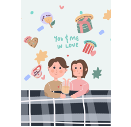 valentine: You and me in love