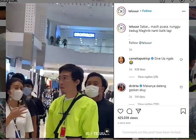 Viral Dr Tirta Kedapatan Tidak Pakai masker