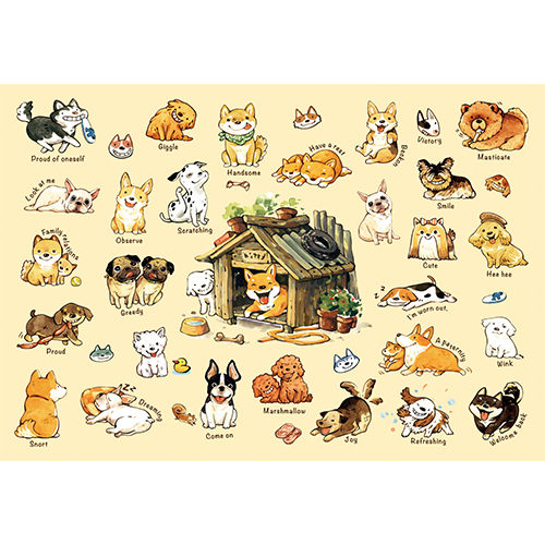 【拼圖總動員 PUZZLE STORY】狗狗的100種生活 /afu/繪畫/300P