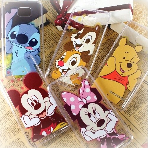☆透明保護套搭配活潑繽紛迪士尼可愛人物☆