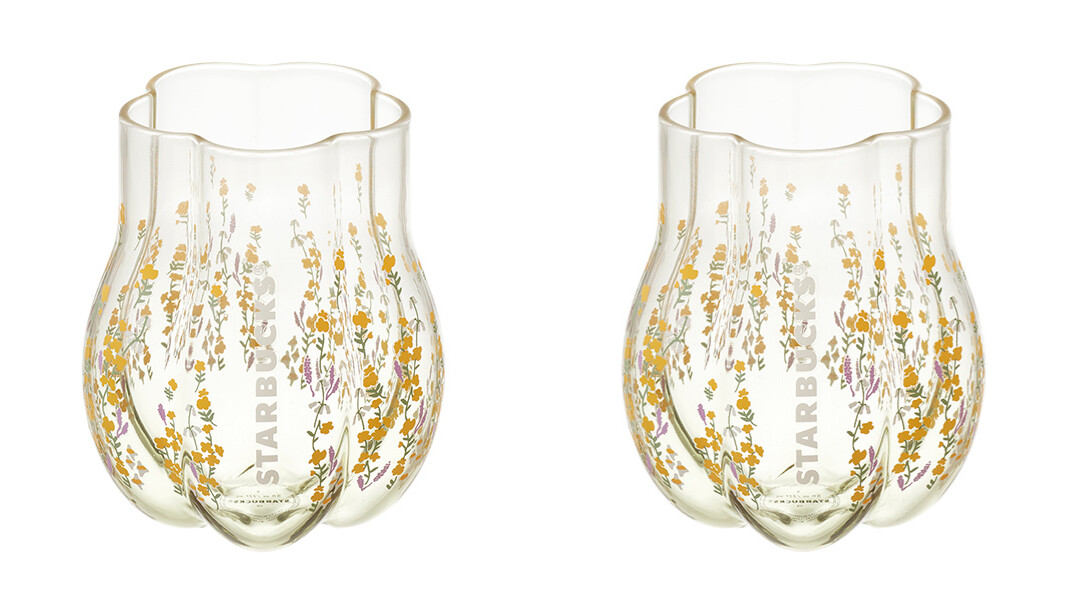 星巴克花卉氣息玻璃杯，售價500元