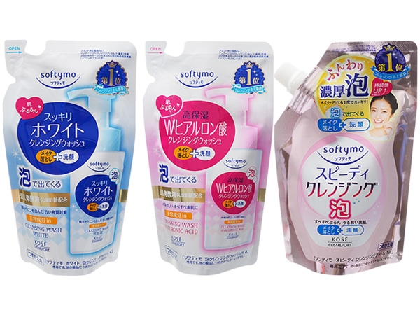 KOSE 高絲~Softymo嫩白／玻尿酸／泡沫瞬淨 卸粧洗顏慕絲(補充包)1包入 款式可選【D319705】